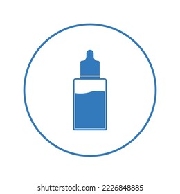 Augentropfen-Plastikflasche-Symbol | Circle version icon |