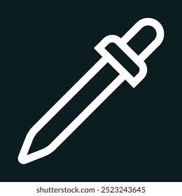 Icono de la herramienta del gotero del ojo. Conjunto de iconos de gotero para ojos. símbolo de Vector de pipeta. signo de gotero. Herramienta Editable.