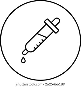 Icono de Vector de Eye Dropper. Se puede utilizar para aplicaciones de impresión, móviles y de Web.