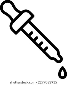 Ilustración del diseño del icono del vector de cuentagotas oculares