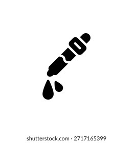 ícone de vetor de conta-gotas. ícone de medicamento estilo sólido. uso perfeito para logotipo, apresentação, site e muito mais. estilo de glifos de design de ícone moderno