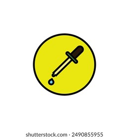 eye dropper vector type icon