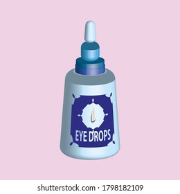 
eye drops 3D bottle vintage vector clip art is the graphic arts,refers to pre-made images used to illustrate any medium. 