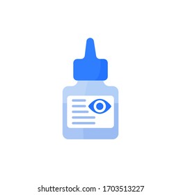 Icono del frasco en blanco, vector