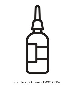 Eye drops bottle for eye medication