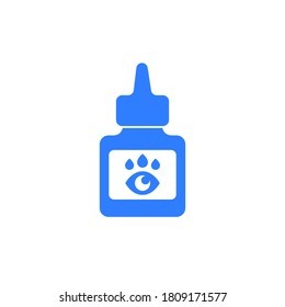 Eye drops icon with bottle