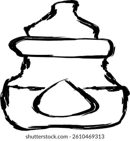eye drops icon in Doodle style