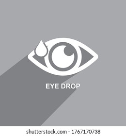 eye drops icon, Medical icon vector
