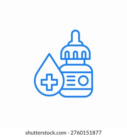 eye drops icon sign vector