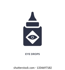 eye drops icon. Simple element illustration from medical concept. eye drops editable symbol design on white background. Can be use for web and mobile.