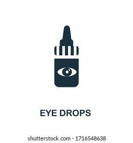 Eye Drops icon. Simple illustration from ophthalmology collection. Creative Eye Drops icon for web design, templates, infographics and more