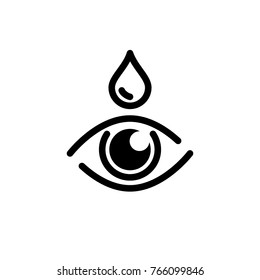 eye drops icon vector