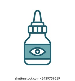 eye drops icon vector design template in white background