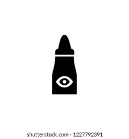 eye drops icon. eye drops vector illustration on white background for web and apps.