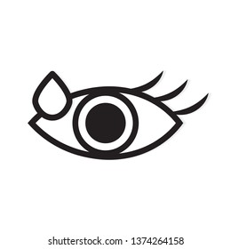 eye drops icon- vector illustration