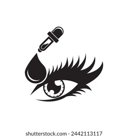 eye drops icon vector illustration design template