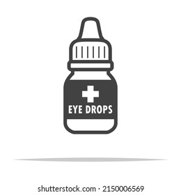 Eye Drops Icon Vector Isolated