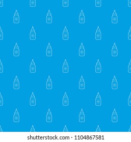 Eye drops pattern vector seamless blue repeat for any use