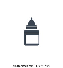 Eye Drops related vector glyph icon. Isolated on white background. Vector illustration.