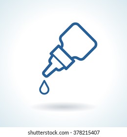 Eye drops vector icon