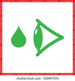 eye drops vector icon