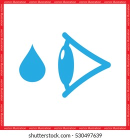 eye drops vector icon