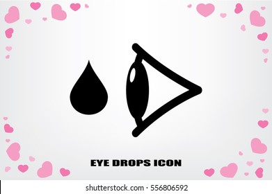 eye drops vector icon