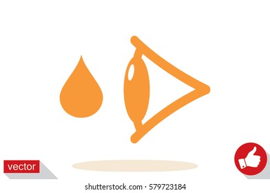 eye drops vector icon.