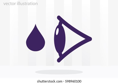 eye drops vector icon