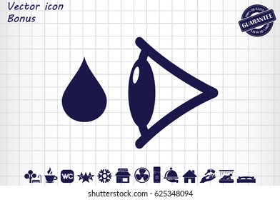 eye drops vector icon