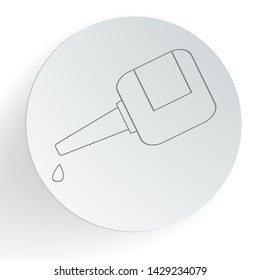 Eye drops vector icon. Health care concept. Vector illustration.