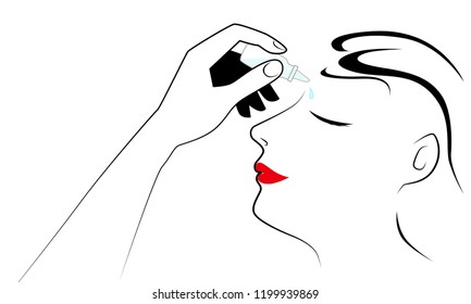 Eye drops, You use it when your eye have dry or irritated eyes.