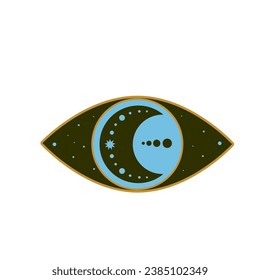 Eye Evil Devil Mystic Yoga Amulet Boho Symbol Icon Abstract Evil Eye Sign Design 