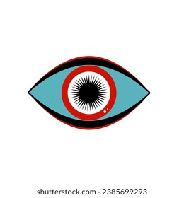 Eye Evil Devil Mystic Yoga Amulet Boho Symbol Icon Abstract Evil Eye Sign Design 