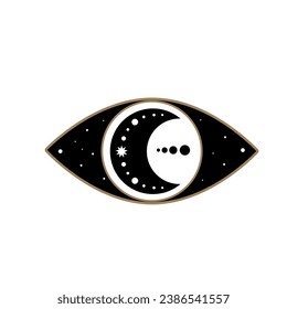 Eye Evil Devil Mystic Yoga Amulet Boho Symbol Icon Abstract Evil Eye Sign Design 