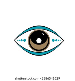 Eye Evil Devil Mystic Yoga Amulet Boho Symbol Icon Abstract Evil Eye Sign Design 