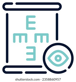 Schaubild-Illustration für Augenuntersuchungen, für Web, App, Infografik usw.