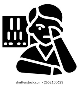 Elemento del icono del examen ocular para el diseño