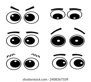 The Eye Expression Anger and Confusing