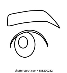 eye and eyebrow icon