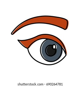 eye and eyebrow icon