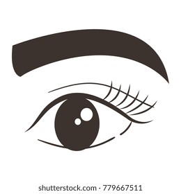 eye with eyebrow icon