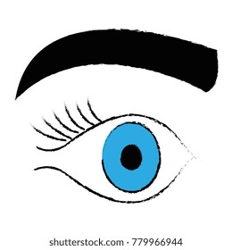 eye with eyebrow icon