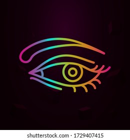 Eye, eyelash lamination nolan icon Simple thin line, outline vector of Anti age icons for ui and ux, website or mobile application