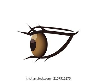 Eye Eyelashes Vector Illustration Stock Vector (Royalty Free ...