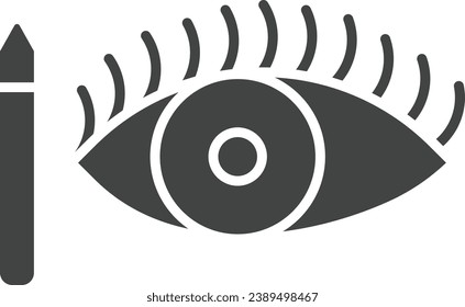Eye with eyeliner icon vector image. Suitable for mobile application web application and print media.