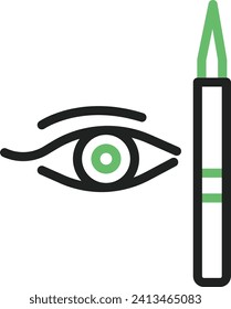 Eye with eyeliner icon vector image. Suitable for mobile application web application and print media.