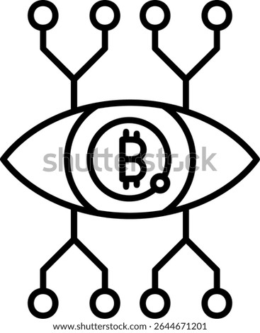 Eye Filled Style Icon Design
