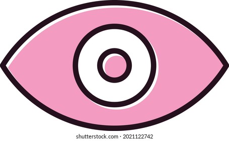 Eye Filled Vector Icon Design
