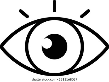 eye find lens view camera Outline
